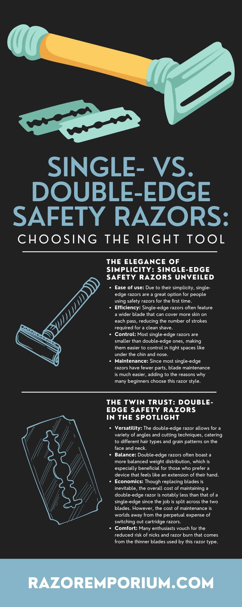 Single- vs. Double-Edge Safety Razors: Choosing the Right Tool